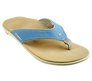 turquoise spenco orthotic sandals